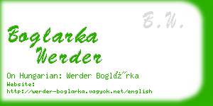 boglarka werder business card